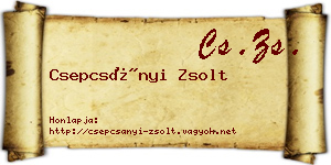 Csepcsányi Zsolt névjegykártya